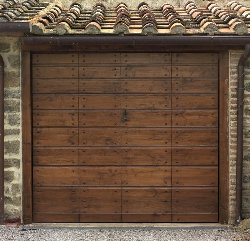 Porta Garage Basculante in Legno